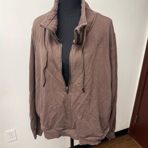 All in Motion Chocolate 1/4 Zipper Sweatshirt Plus Size 4X